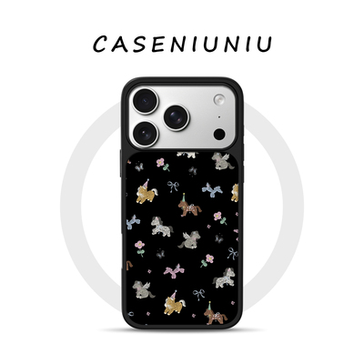 日韩ins少女梦幻小马 适用苹果手机壳磁吸iPhone17promax新款16可爱15文艺复古14小众高级13清新手机壳马年
