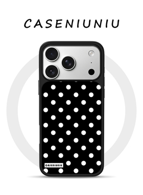 小众ins韩系复古波点 适用苹果华为小米手机壳磁吸iPhone17promax新款16简约15潮流14高级13不撞款手机壳防摔