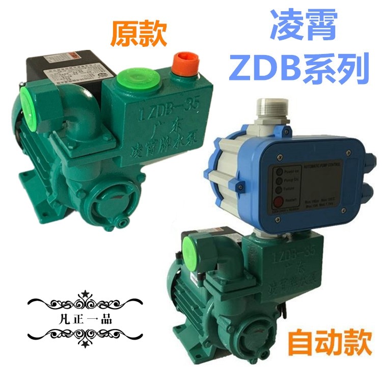 广东凌霄自吸泵1zdb35 45 65-b家用自来水自动增压泵井水泵抽水机