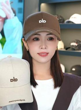 秋冬加厚百搭硬顶时尚加大显脸小棒球帽女毛呢休闲字母潮流鸭舌帽