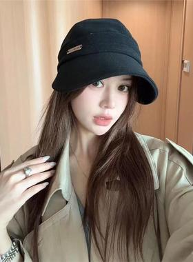 2025新款秋冬保暖护耳鸭舌帽街头时尚简约马术帽韩版休闲帽子女潮