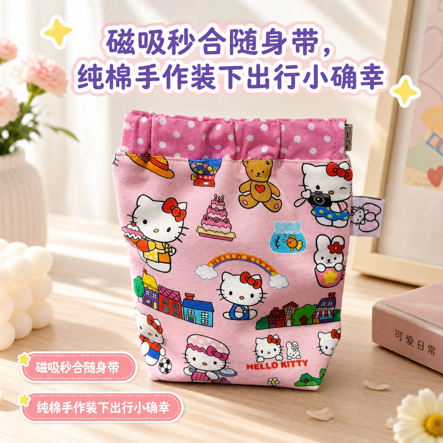 磁吸收纳小包旅行便携可爱口红包