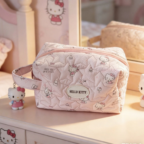 三丽鸥正版Hellokitty手提化妆包