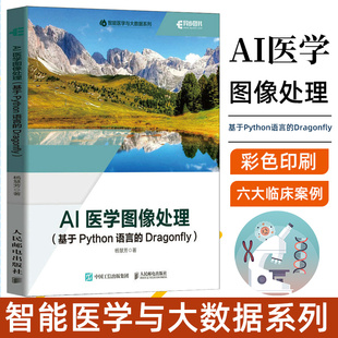 Dragonfly 基于Python语言 人工智能医学图像医学影像数据分析python编程书计算机书籍 AI医学图像处理