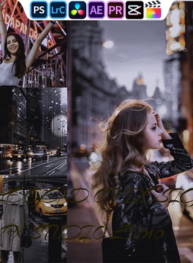 CES201 Blvck黑灰调｜lr预设PR滤镜PS达芬奇LUTs达芬奇剪映FCP