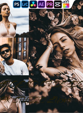 ROS207 黑金复古胶片｜lr预设PR滤镜PS达芬奇LUTs达芬奇剪映FCP