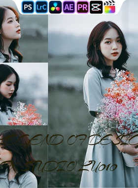 INSS206 静谧蓝情绪｜lr预设PR滤镜PS达芬奇LUTs达芬奇剪映FCP