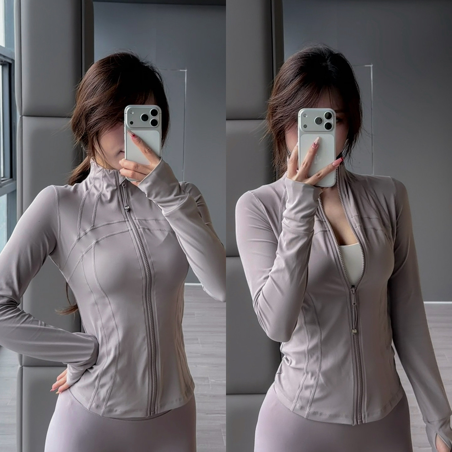 小立领运动外套拉链修身显瘦瑜伽上衣弹力户外跑步收腰健身服,运动/瑜伽/健身/球迷用品,瑜伽外套,淘宝优惠券,粉丝福利购,淘宝优惠卷