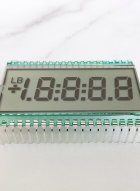静态驱动4位半数字段码液晶屏直插焊接式段式lcd液晶显示屏EDS811