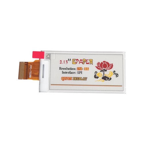 eink2.13英寸黑白红黄四色墨水屏