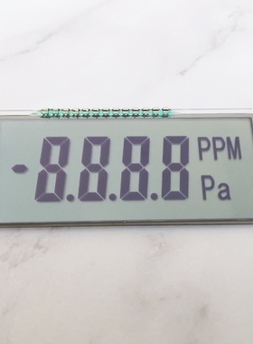 宽视角4位8字段式液晶屏FSTN段码LCD屏压力浓度显示屏QYF3735现货