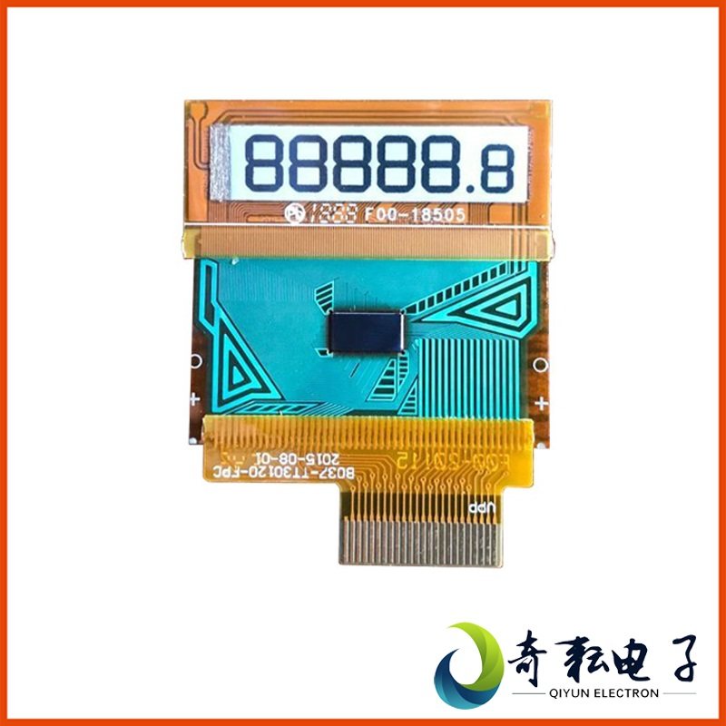 大连奇耘0.9寸eink柔性电子墨水显示屏段码式电子纸屏GDEB0090A1