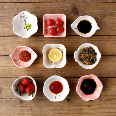 日式小碟子陶瓷家用蘸料碟餐具