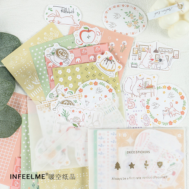 Infeel.Me暖空 素材包 【小梦大半】 硫酸纸信封 无粘性素材包