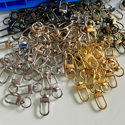 diy饰品 门扣U型合金保色龙虾扣连接扣大龙虾扣钥匙扣挂扣可旋转狗扣手机壳挂绳扣配件扣金属扣银色金色扣