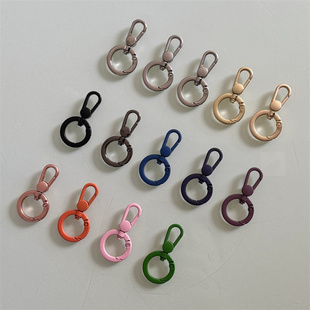 手机指环挂绳金属挂扣弹簧圈适用挂钩夹片超薄不锈钢垫片固定连接片女高端挂链卡片套挂件挂饰贴片防掉防丢