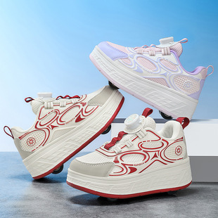 运动鞋 209儿童暴走鞋 中大童中小学生板鞋 四轮童鞋 女童低帮轮滑鞋