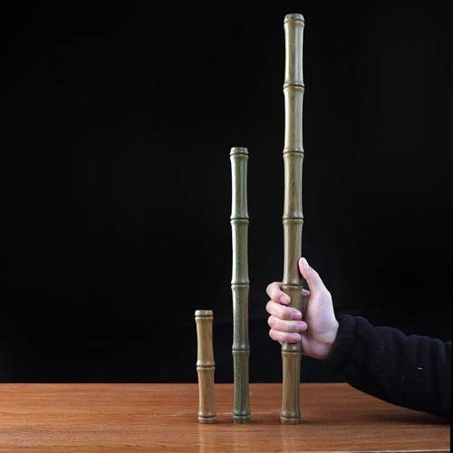 绿檀有木香竹节造型短棍防身棍