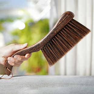 鸡翅木加长软毛床刷实木沙发地毯除尘笤帚家用扫炕清洁毛刷古筝刷