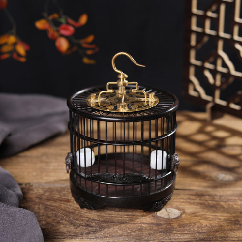 传统檀木蝈蝈笼承善堂