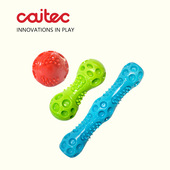 CAITEC狗狗玩具发声球发声棒发声哑铃柔软结实耐咬弹力好洁齿磨牙