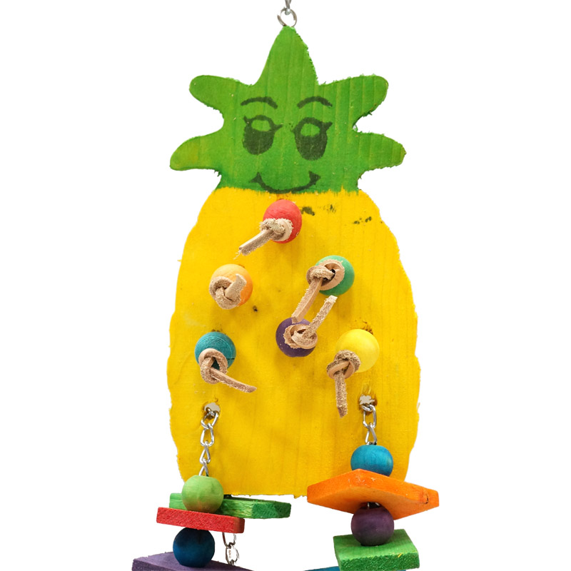 caitec美国鸟玩具鹦鹉破坏啃咬玩具 大菠萝状木玩具 适合中大鹦鹉