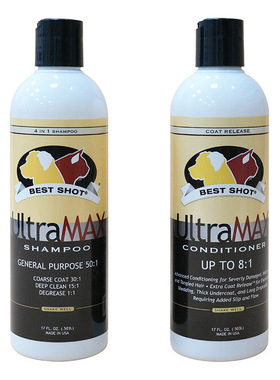 Best Shot美国超浓缩沐浴露+护理素优惠套装 猫狗用实惠耐用503ml