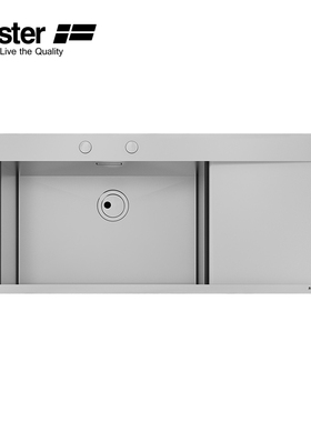 Foster 意大利进口厨房 拉丝不锈钢 New Wave系列水槽单槽1416002