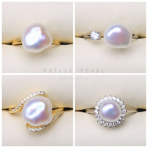 设计s925野生小石头巴洛克珍珠