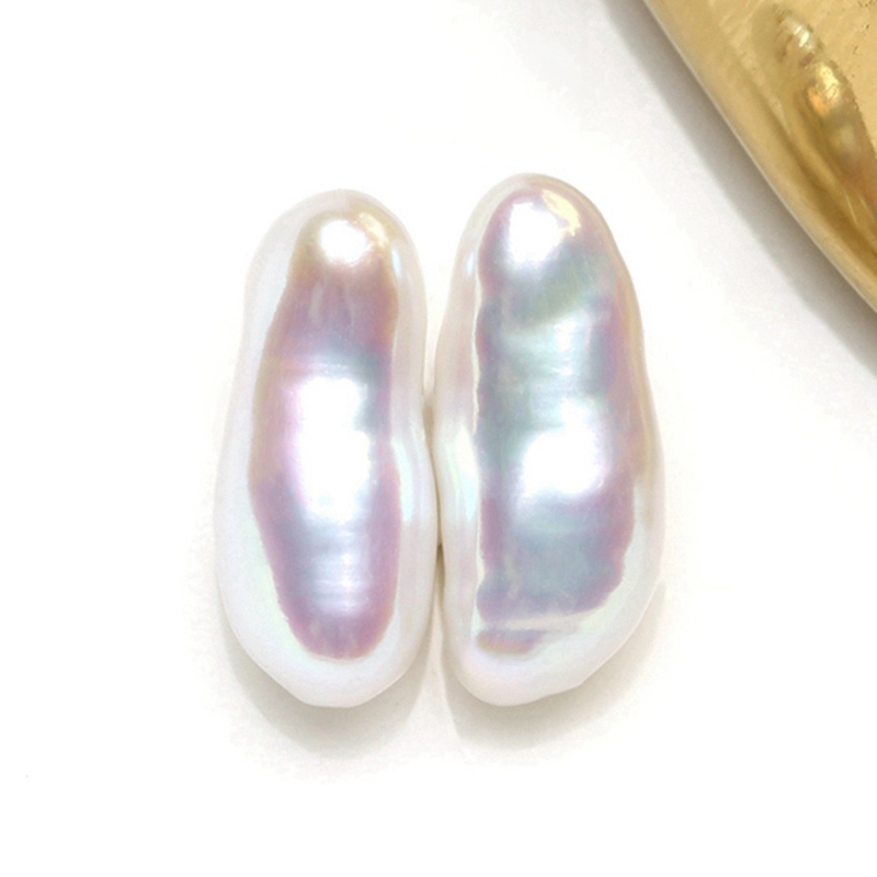 天然淡水无核keshi珍珠赛澳白光