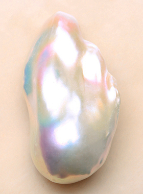 特价特大面珠天然淡水巴洛克异形珍珠高光白透彩珠宝镶嵌散珠胸针