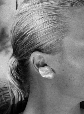 淡水巴洛克异形大巴珍珠耳钉 欧美个性复古不规则高光耳饰女EQG