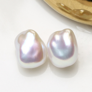 【赛澳白keshi】国货之光5mm淡水无核克旭珍珠极光小石头豆豆BLM