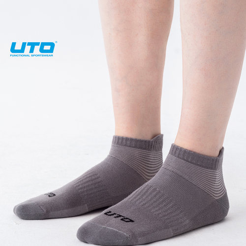 UTO悠途男款运动袜子银离子短袜
