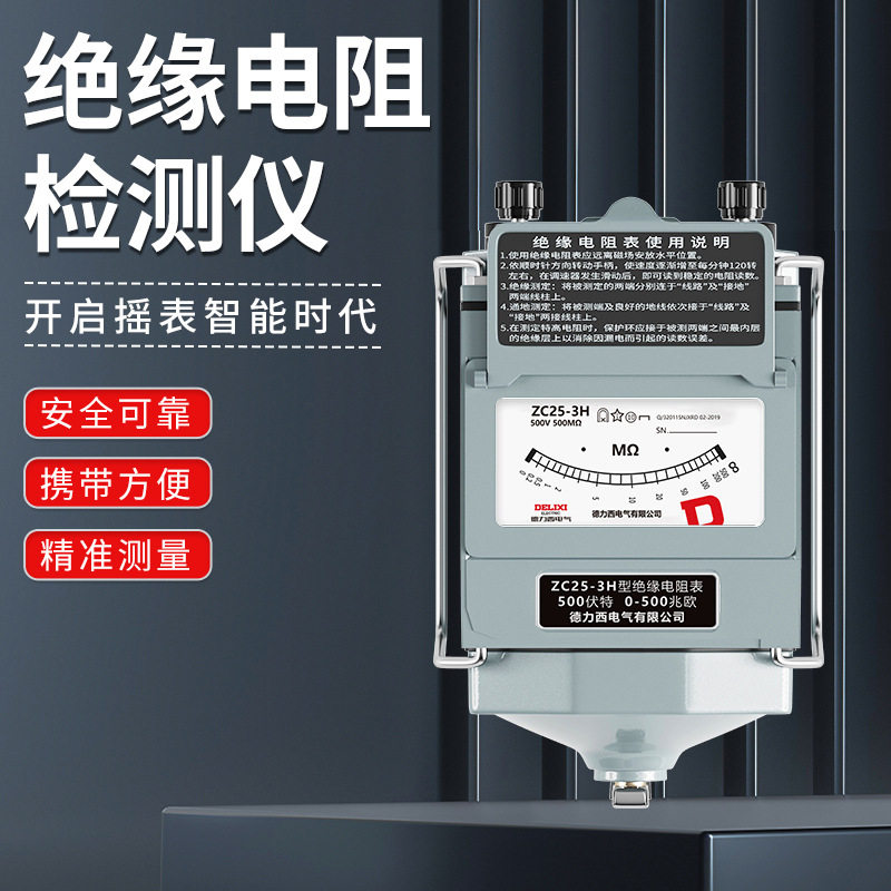 力拓德力西指针摇表ZC253绝缘500图片