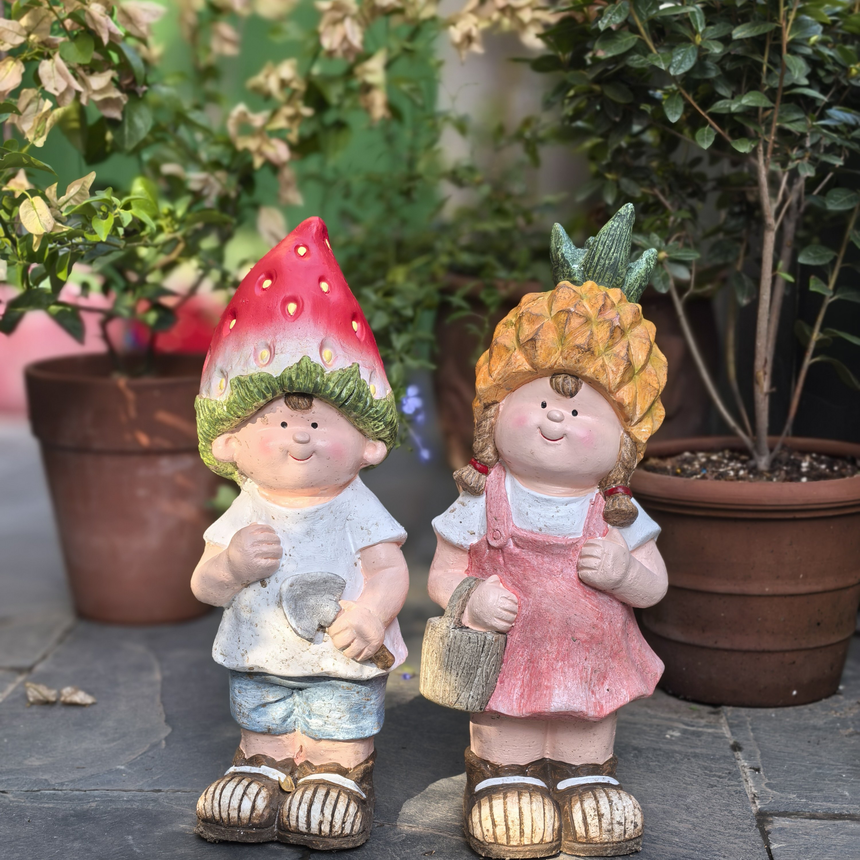 草莓菠萝水果系列氧化镁娃娃摆件户外花园工艺品装饰品落地摆件,家居饰品,户外/庭院摆件,淘宝优惠券,粉丝福利购,淘宝优惠卷