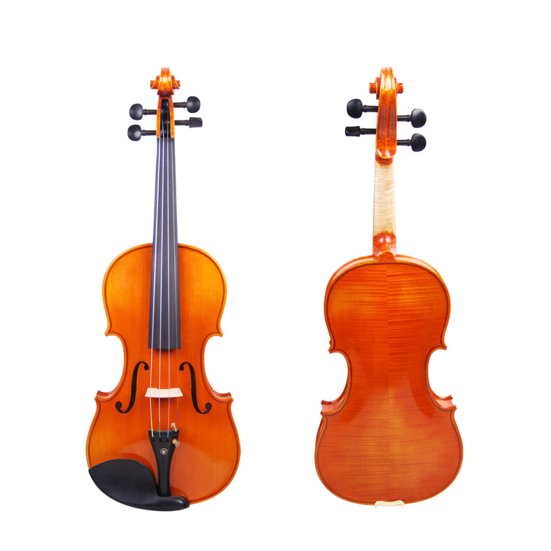 成人入门小提琴初学 者大学生儿童学习实木纯 手工专业级进口欧料