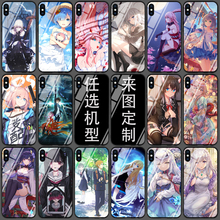动漫手机壳来图定制适用VIVOIQOO1312 neo10neo9x200sx100 neo8x90 x80 iqooz8xx60二次元磨砂玻璃夜光硅胶套