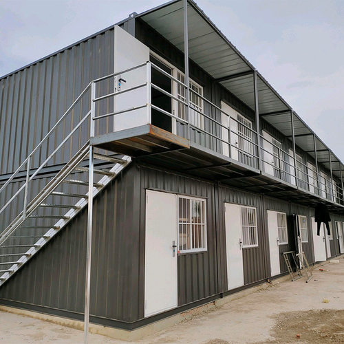 工地住人集装箱房打包箱房可移动活动板房办公楼彩钢板集装房屋