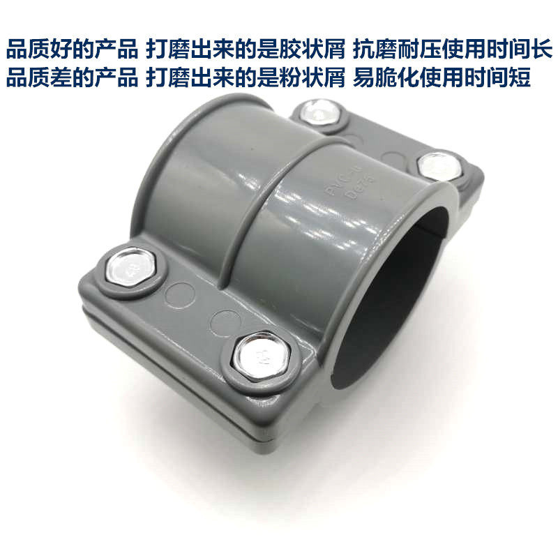 哈夫节三通内丝接口PE管道快速抢修补漏鞍座分水器不锈钢管增接 - 实物图