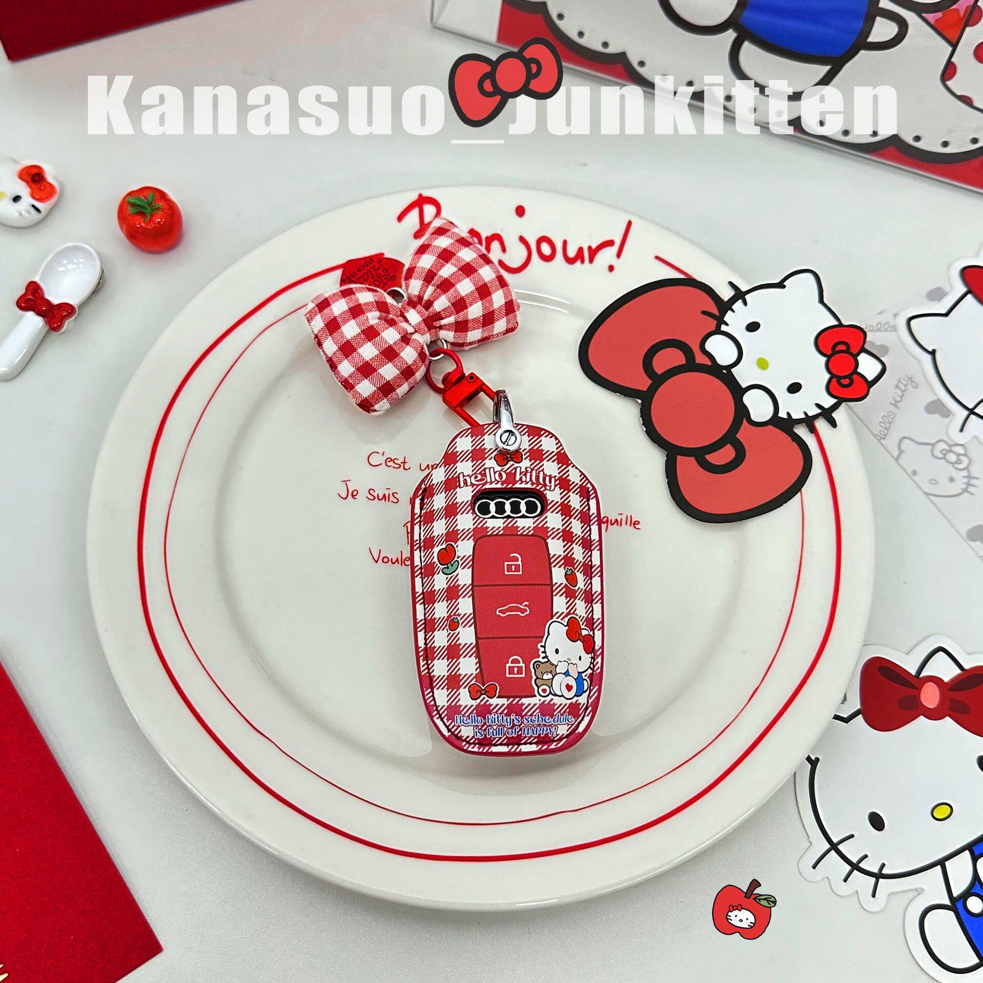 适用奥迪A4L汽车钥匙套高级感专用新a4l保护壳扣全包一键启动专用