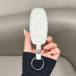 适用奥迪12 18年A6L A4L汽车高级皮包钥匙套扣