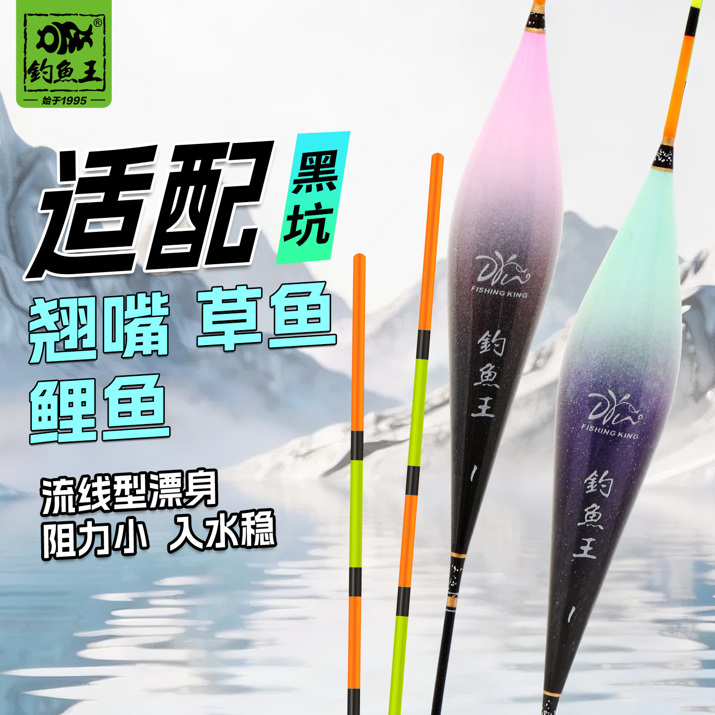 钓鱼王纳米鱼漂高灵敏醒目加粗鲫鱼鲤鱼草鱼野钓黑坑正品钓鱼浮漂
