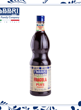 法布芮Fabbri 加号草莓糖浆汁fragola plus 意大利进口 1.3kg/1L