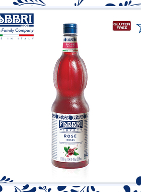 法布芮Fabbri 玫瑰糖浆汁 Rose Syrup 意大利原装进口 1.3kg/1L
