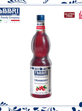 法布芮Fabbri 蔓越莓糖浆汁Cranberry Syrup 意大利进口 1.3kg/1L