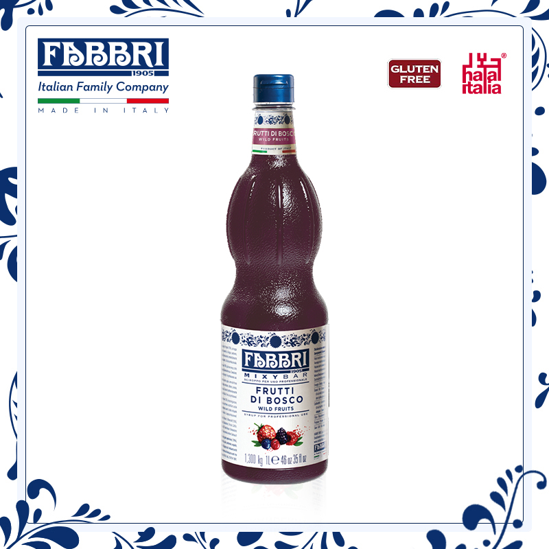 法布芮Fabbri 森林浆果糖浆 Wild Fruits Syrup 进口糖浆1.3kg/1L 咖啡/麦片/冲饮 糖浆 原图主图