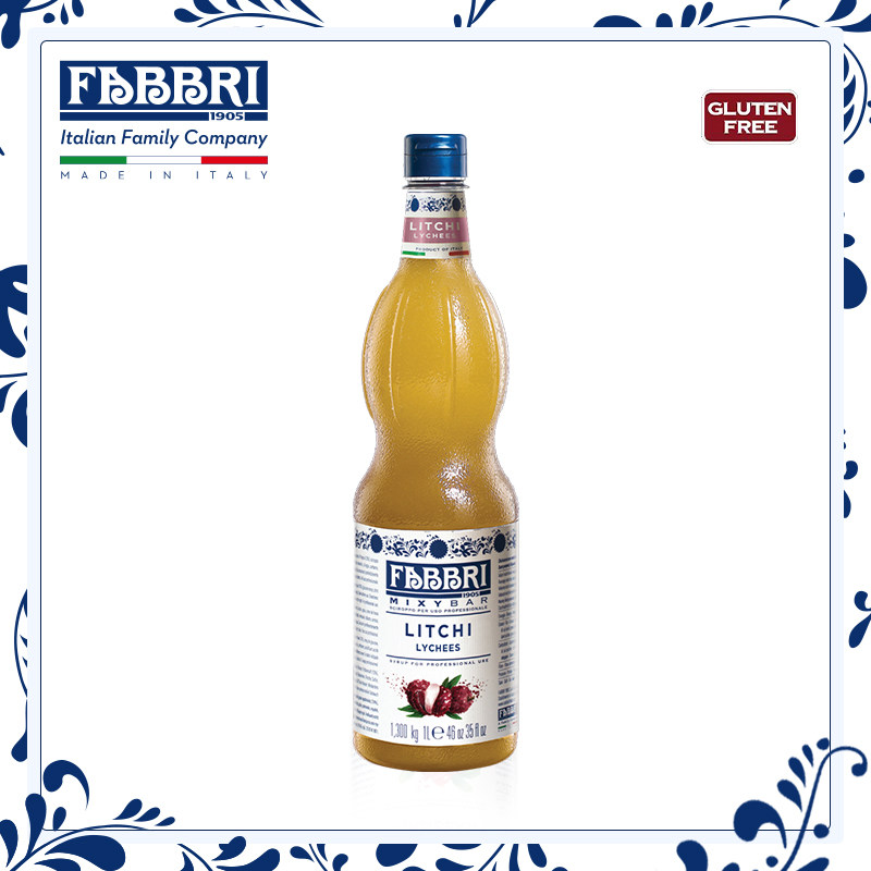 法布芮Fabbri 荔枝糖浆汁 Lychees Syrup 意大利进口 1.3kg/1L