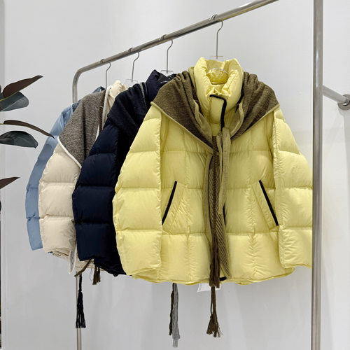 欧货高端中长款羽绒服白鸭绒保暖