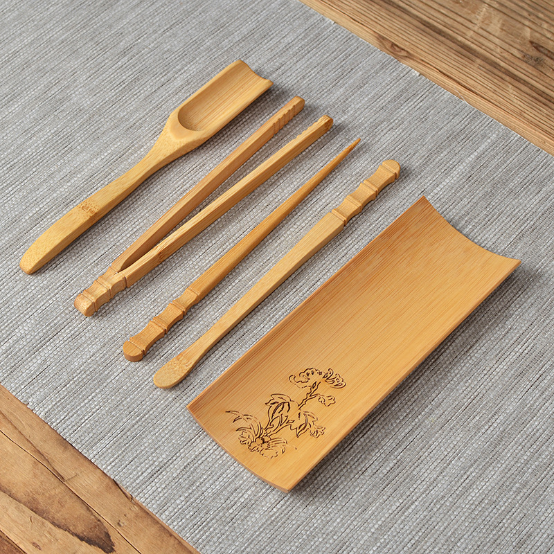 厂家茶则五件套 茶道配件茶勺茶针茶夹六君子茶具配件